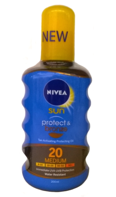 Nivea napoz spray FF20 200ml Protect&Bronze Dry Oil